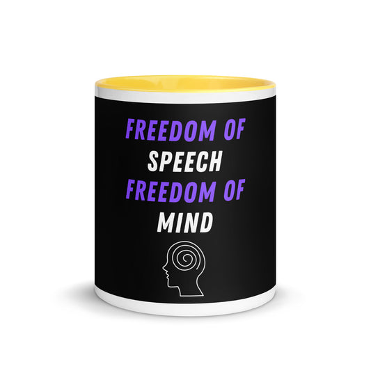 Freedom of Speech, Freedom of Mind Colorful Free Speech Mug